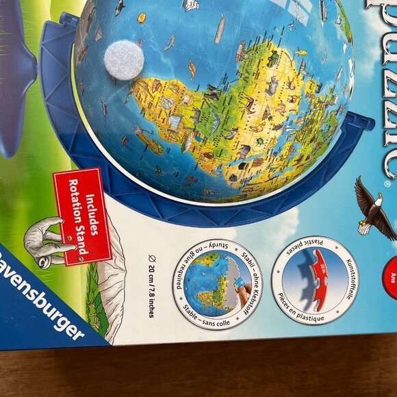 NEW Ravensburger Children's Globe 3D Puzzle 180pc - Picture 6 of 7